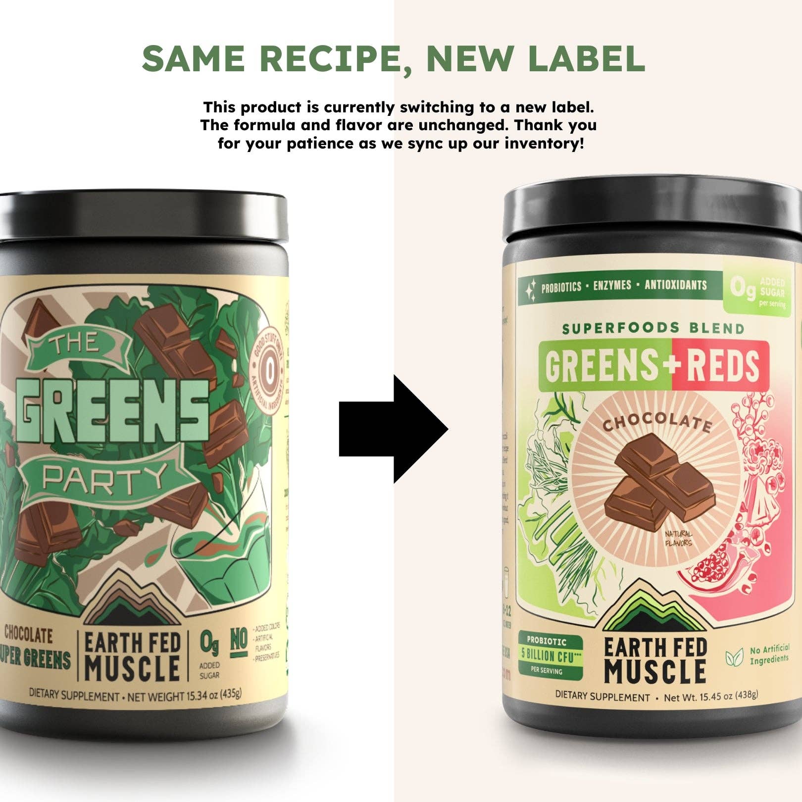 Greens + Reds Superfoods Blend Chocolate (formerly known as The Greens Party)