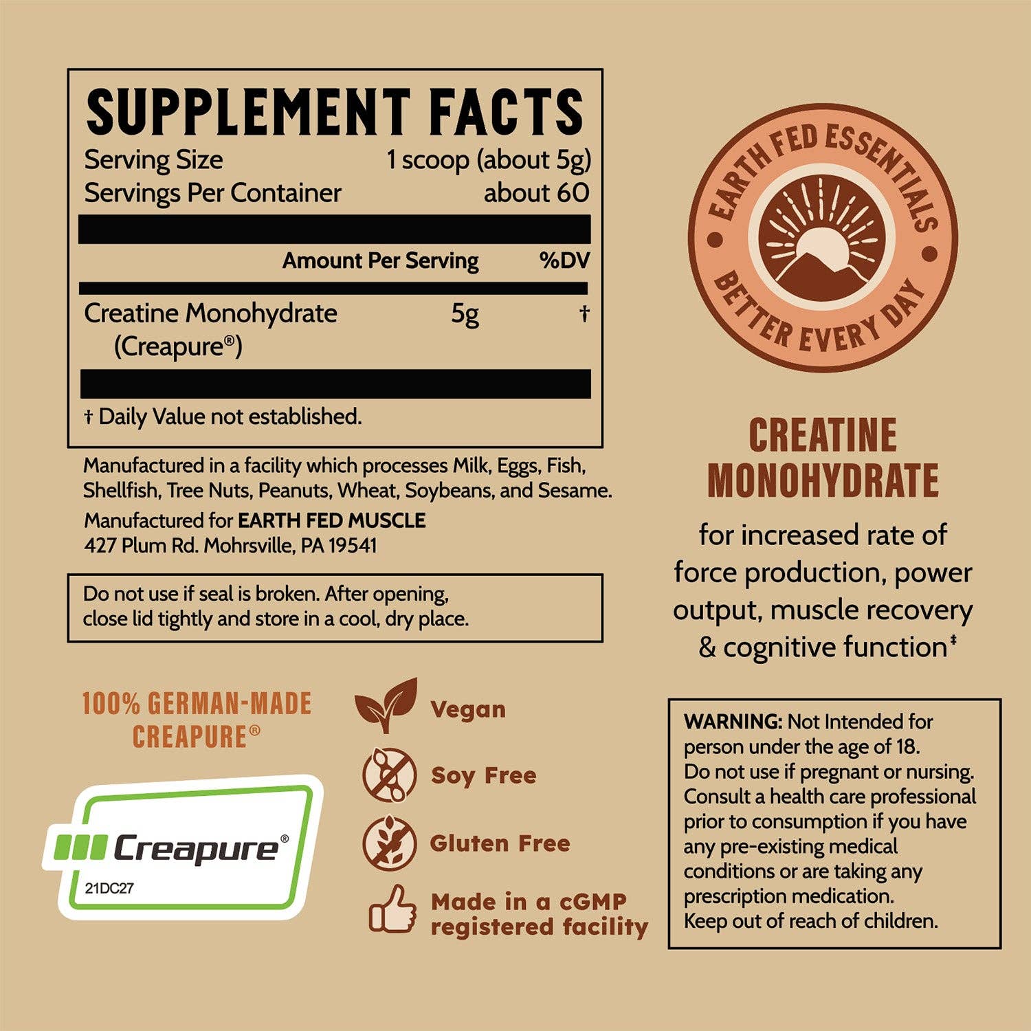 Creatine Monohydrate - 100% Creapure®