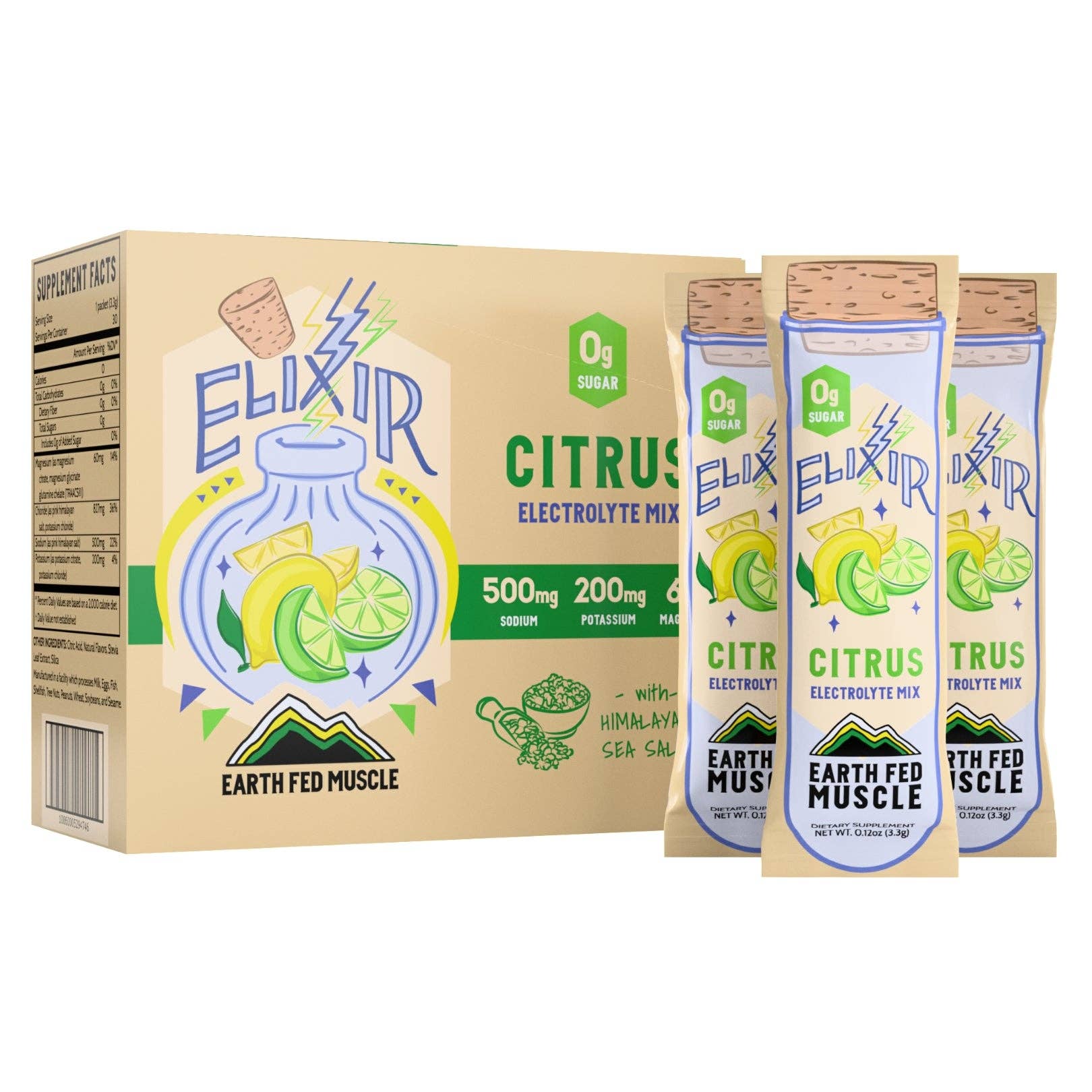 Elixir Electrolyte Mix Packets with Himalayan Sea Salt