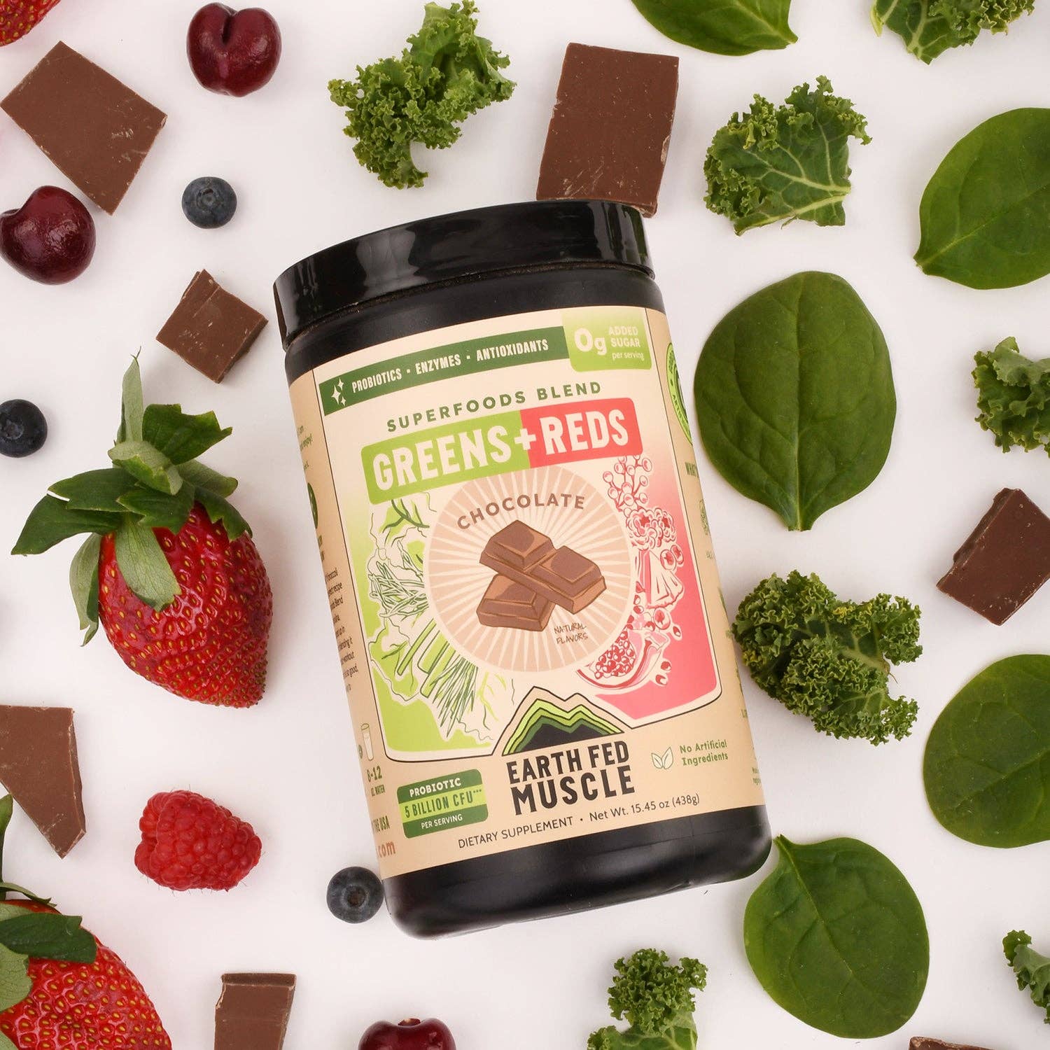 Greens + Reds Superfoods Blend Chocolate (formerly known as The Greens Party)