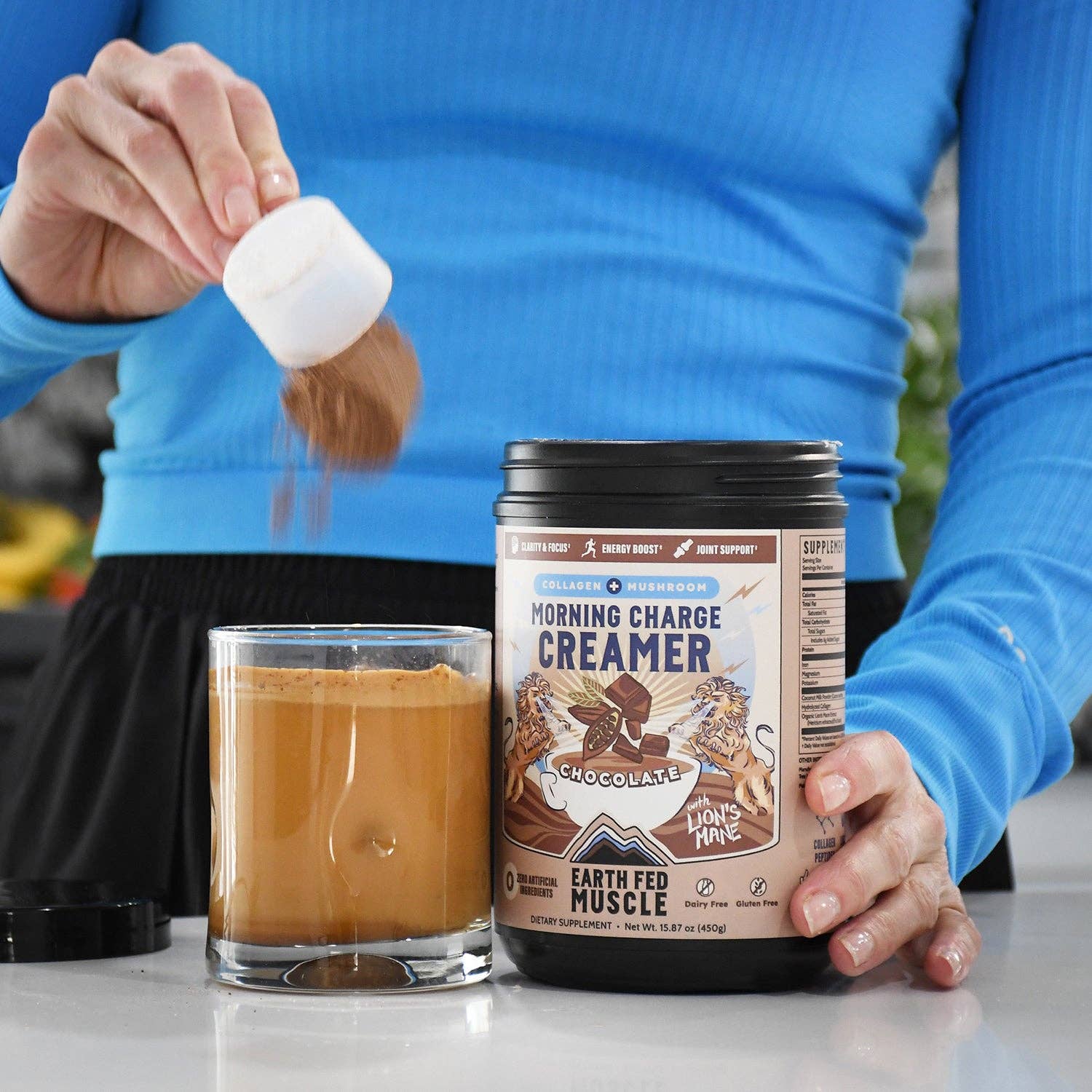 Morning Charge Chocolate Supernutrient Creamer with Lion’s Mane