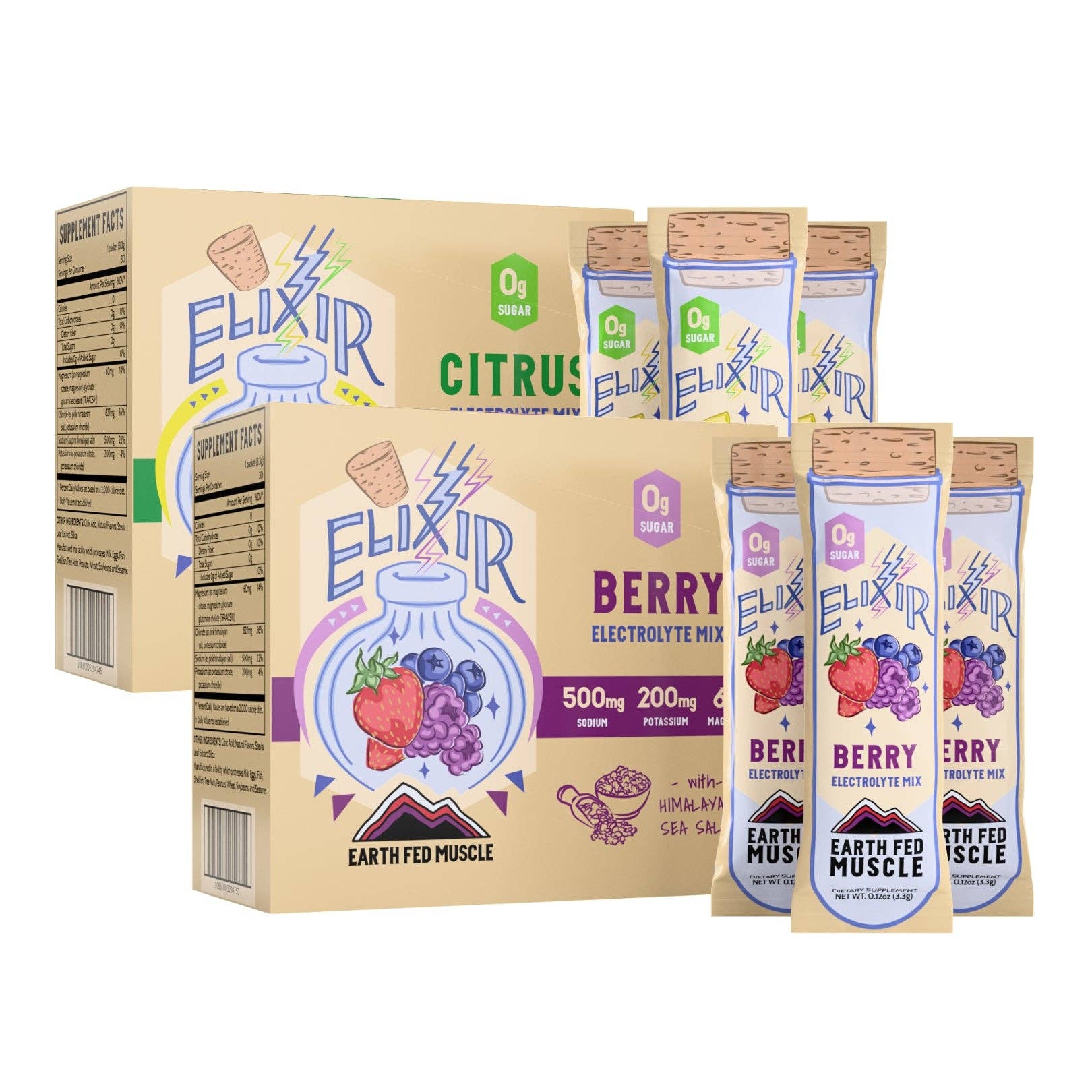 Elixir Electrolyte Mix Packets with Himalayan Sea Salt