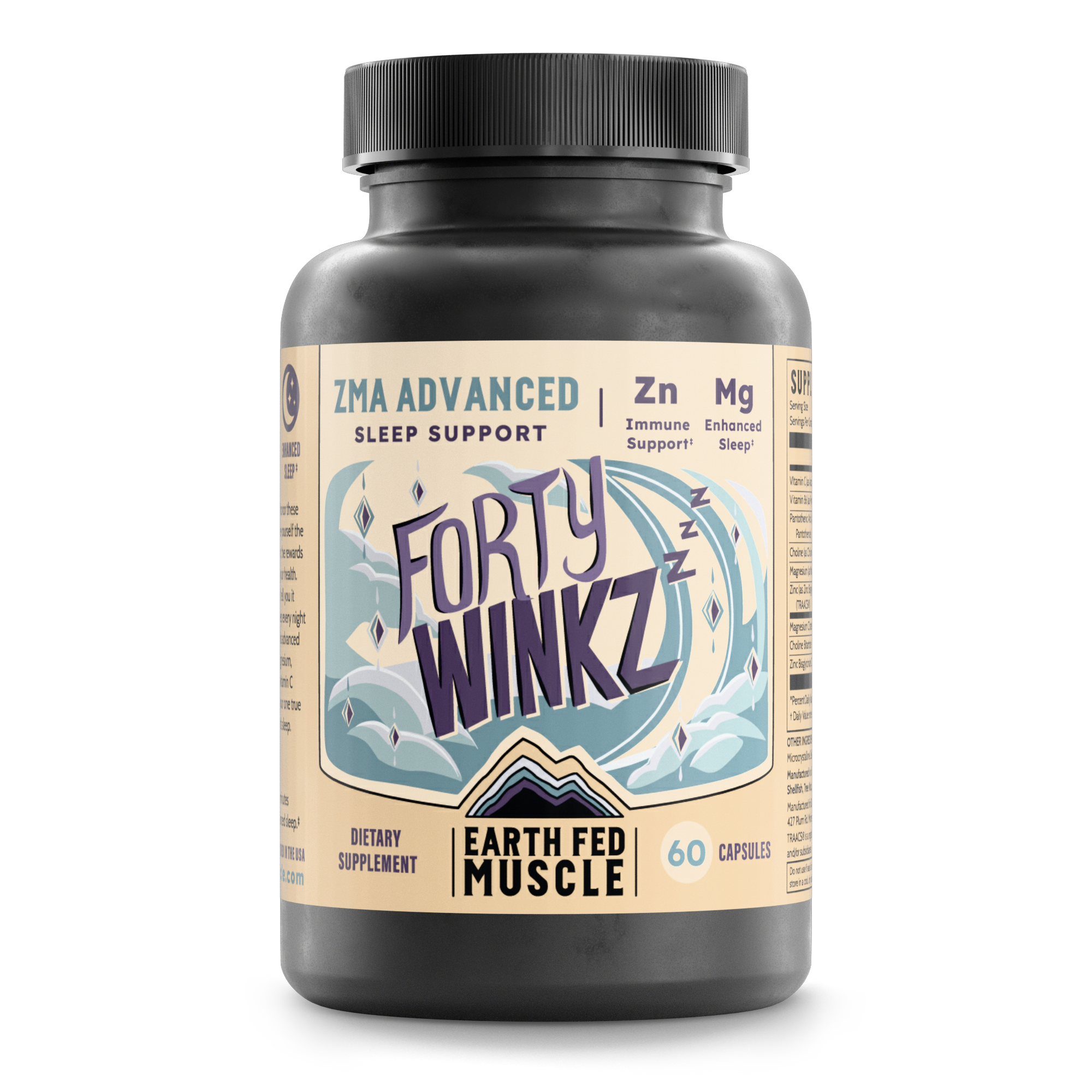 Forty Winkz ZMA Sleep Support with Zinc & Magnesium