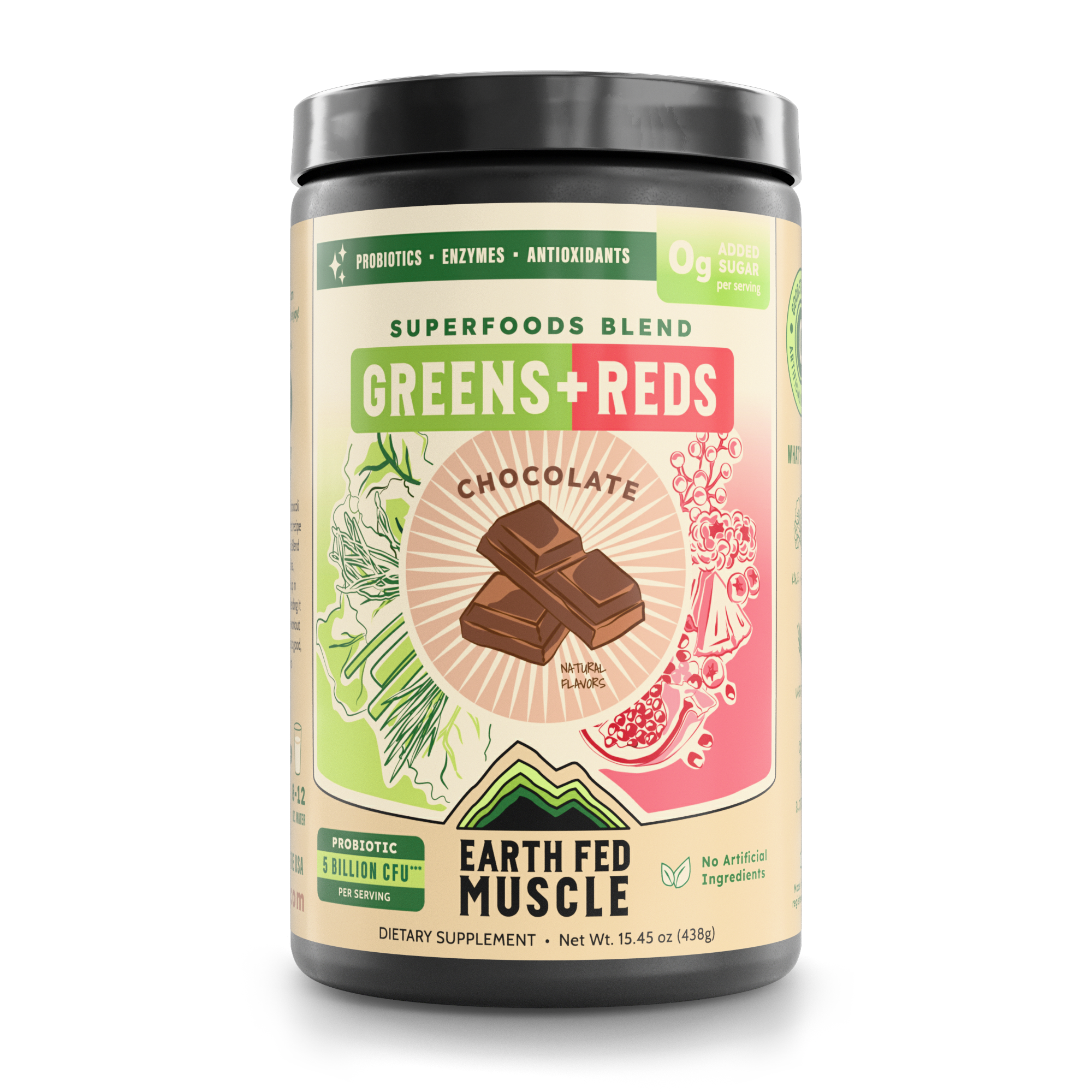 Greens + Reds Superfoods Blend Chocolate (formerly known as The Greens Party)