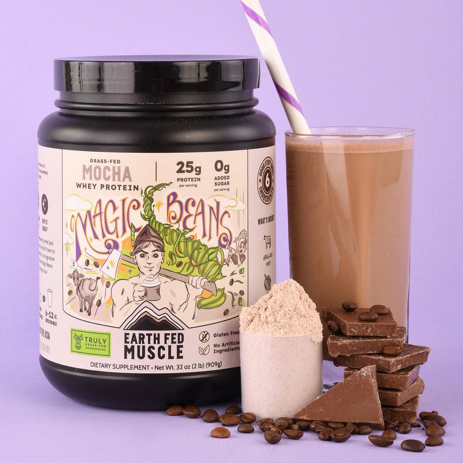 Magic Beans Mocha Grass-Fed Whey Protein