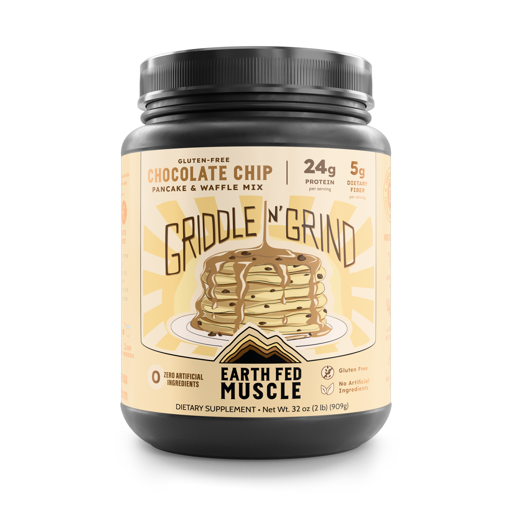 Griddle n' Grind Chocolate Chip Pancake and Waffle Mix