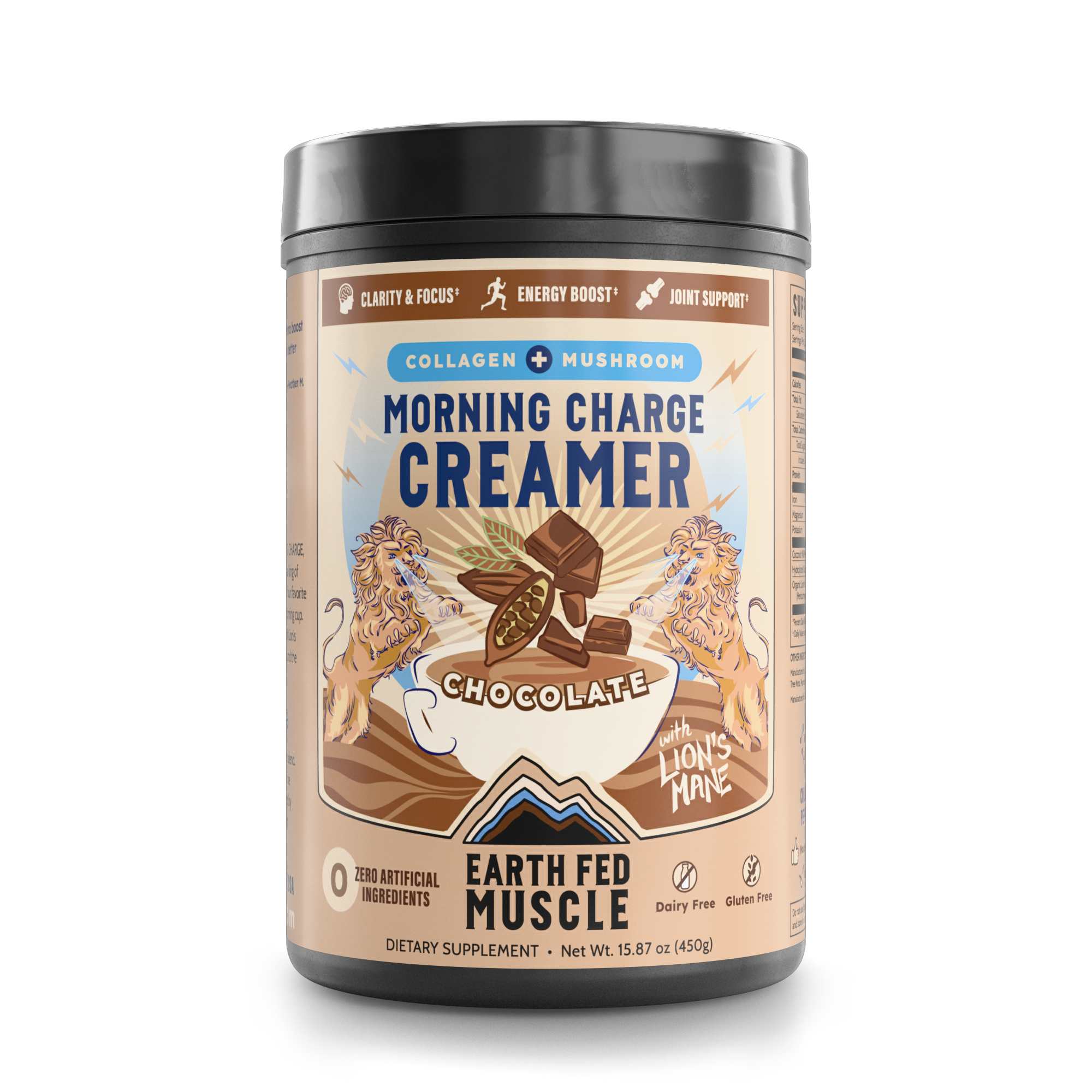 Morning Charge Chocolate Supernutrient Creamer with Lion’s Mane